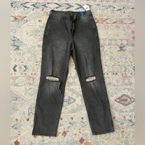 Hollister black ripped jeans size 27